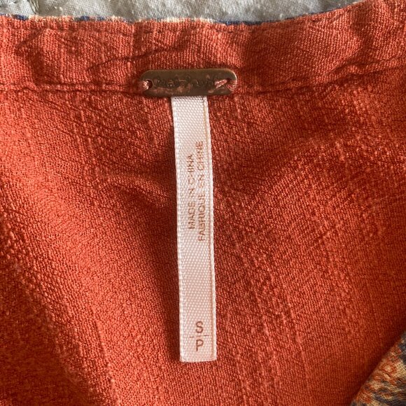 Free People Wildest Moments Tunic In Persimmon, size S - Picture 6 of 9
